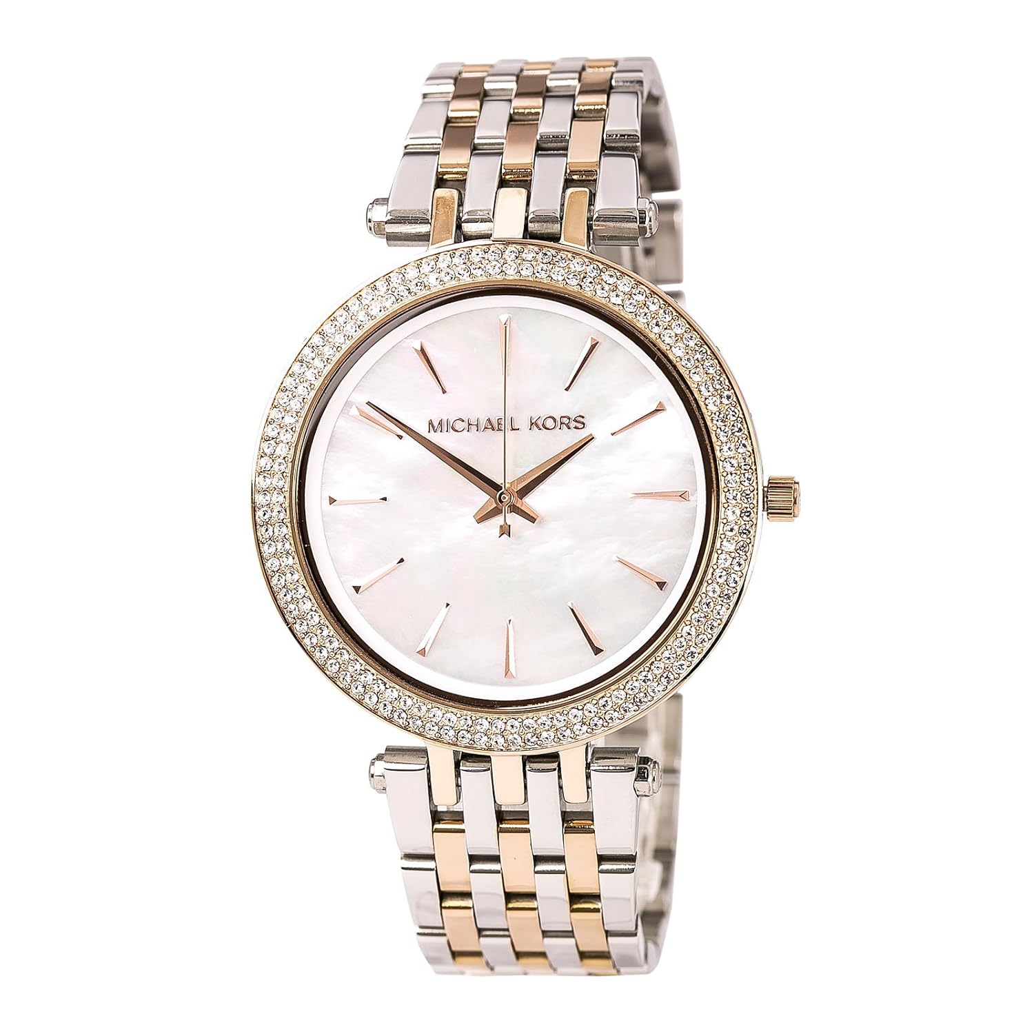 michael kors mk3321银玫瑰金色女式手表